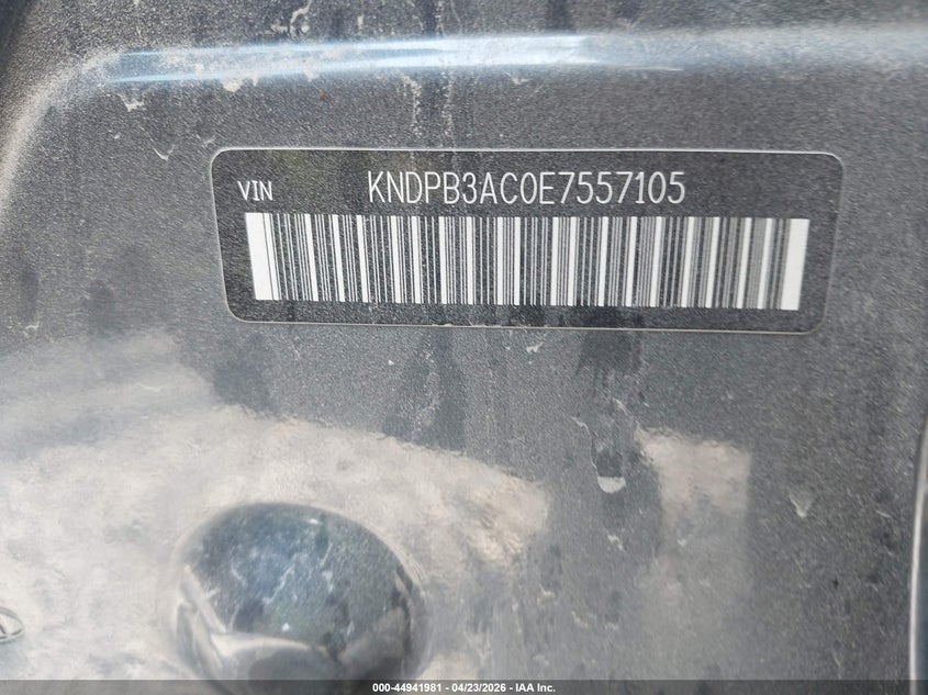 2014 Kia Sportage VIN KNDPB3AC0E7557105 IAAI salvage auction — LEFT FRONT, Salvage (South Carolina), sold $1,250 on 2026-07-28 (photo 9)