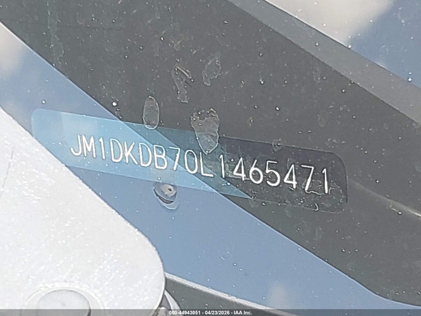 2020 Mazda Cx-3 VIN JM1DKDB70L1465471 IAAI salvage auction — FRONT END, Salvage (Indiana), sold $1,150 on 2026-07-31 (photo 9)