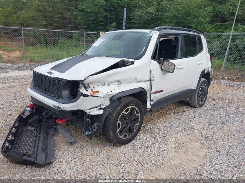 2017 Jeep Renegade VIN ZACCJBCBXHPE41708 IAAI salvage auction — ROLLOVER, Salvage Title, sold $500 on 2026-07-06 (photo 2)
