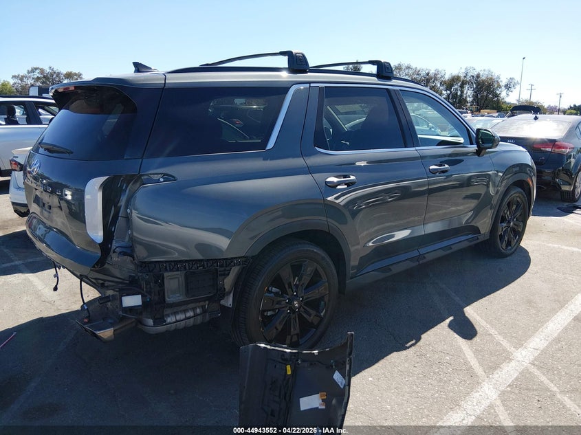 2024 Hyundai Palisade VIN KM8R34GE9RU688170 IAAI salvage auction — LEFT REAR, Salvage (California), sold $12,225 on 2026-07-29 (photo 4)