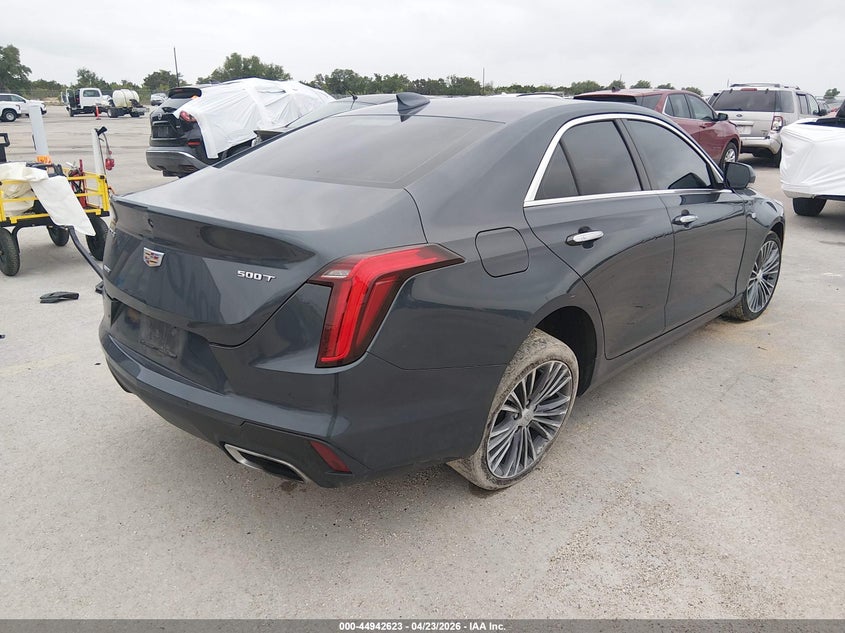 2021 Cadillac Ct4 VIN 1G6DF5RL7M0110742 IAAI salvage auction — RIGHT REAR, Original (Texas), sold $7,600 on 2026-08-22 (photo 4)