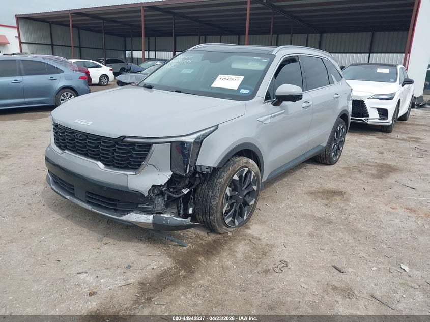 2024 Kia Sorento VIN 5XYRK4JF5RG268030 IAAI salvage auction — FRONT END, Original (Texas), sold $13,850 on 2026-07-14 (photo 2)