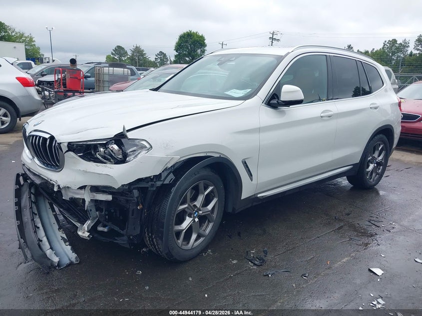 2021 BMW X3 VIN 5UXTY3C02M9F98663 IAAI salvage auction — FRONT END, Rebuildable (Florida), sold $9,400 on 2026-07-11 (photo 2)