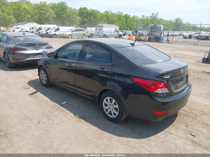 2014 Hyundai Accent VIN KMHCT4AE9EU757335 IAAI salvage auction — FRONT END, Salvage Title, sold $450 on 2026-07-28 (photo 3)