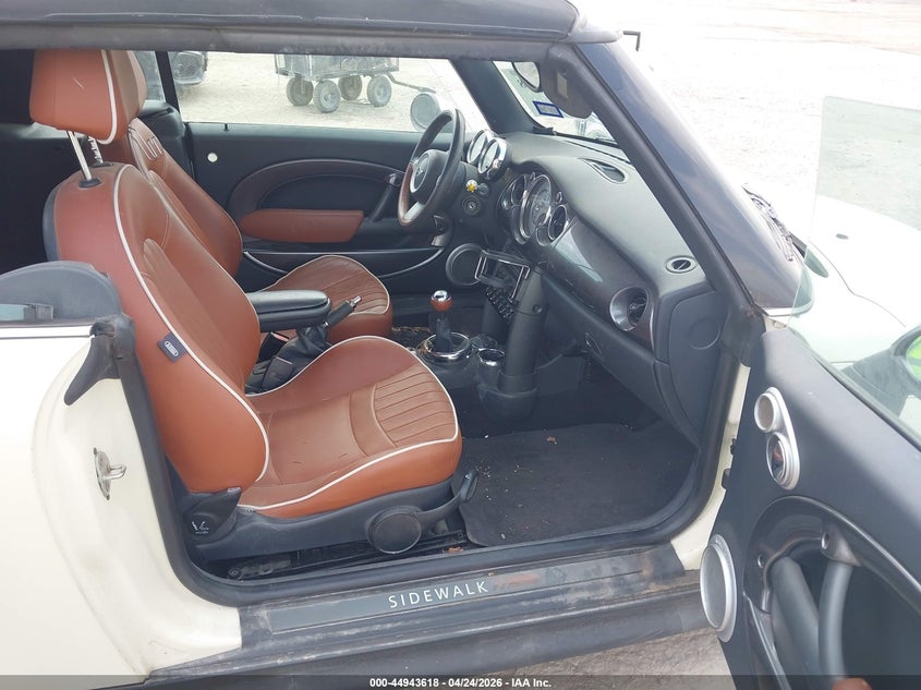 2008 Mini Cooper VIN WMWRH33538TU80891 IAAI salvage auction — HAIL, Original (Texas), sold $1,050 on 2026-07-20 (photo 5)