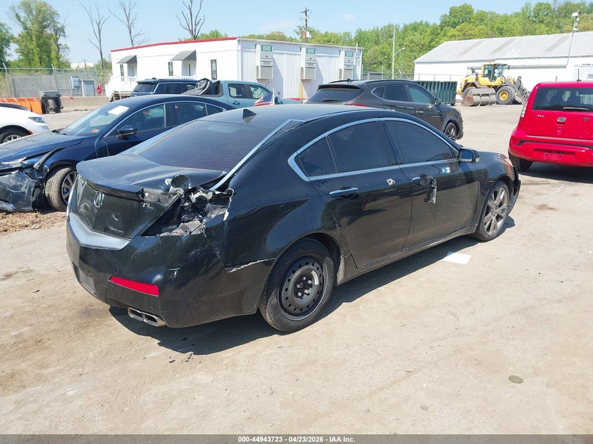 2009 Acura Tl VIN 19UUA96559A003863 IAAI salvage auction — RIGHT REAR, Salvage - Greater Than 75% (Maryland), sold $450 on 2026-07-21 (photo 4)