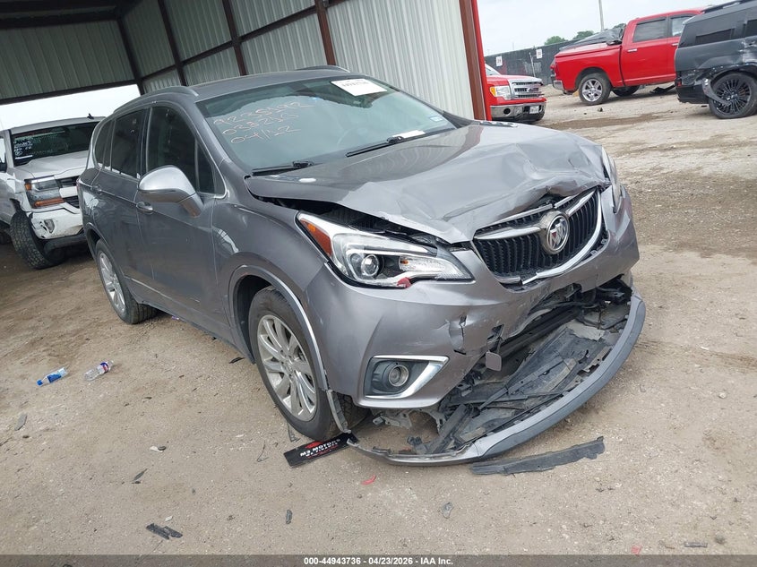 2019 Buick Envision VIN LRBFXCSA3KD038216 IAAI salvage auction — FRONT END, Salvage (Texas), sold $1,100 on 2026-07-28 (photo 1)
