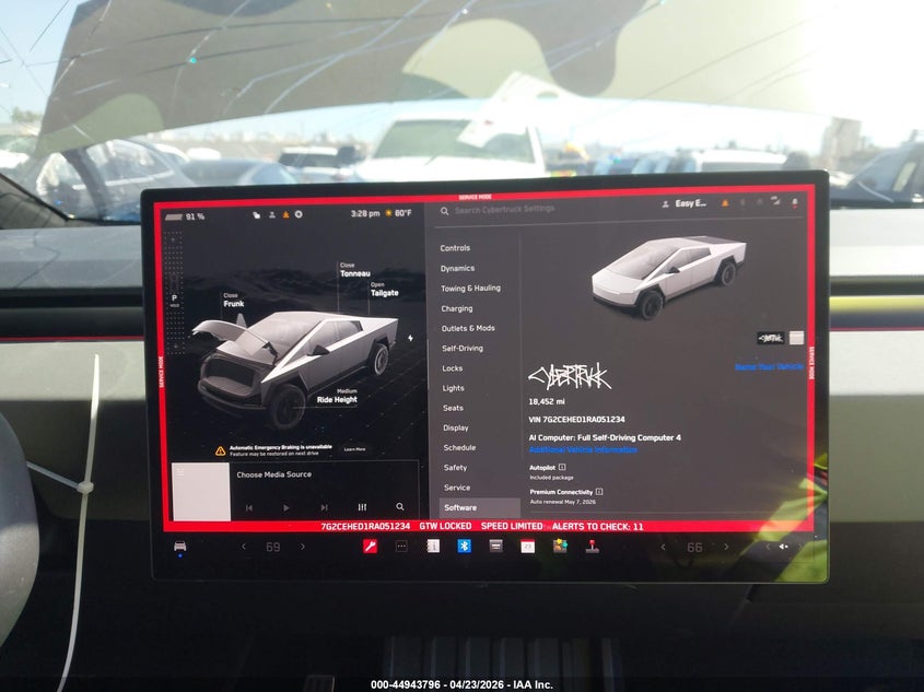 2024 Tesla Cybertruck VIN 7G2CEHED1RA051234 IAAI salvage auction — LEFT FRONT, Salvage (California), sold $32,150 on 2026-07-08 (photo 7)