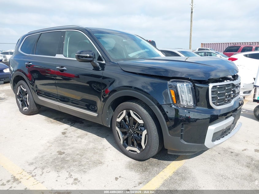2025 Kia Telluride VIN 5XYP64GC7SG729050 IAAI salvage auction — LEFT FRONT, Salvage Title, sold $10,600 on 2026-07-23 (photo 1)