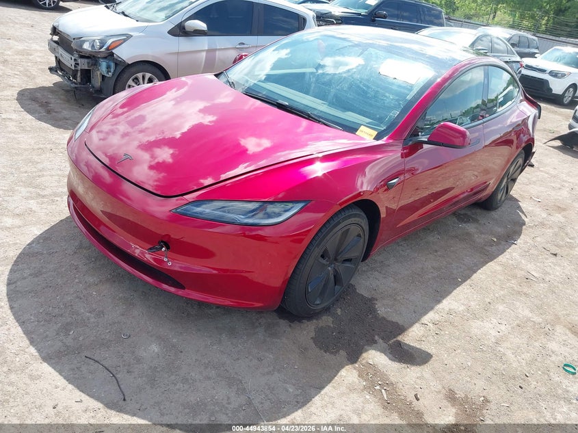2026 Tesla Model 3 VIN 5YJ3E1EA0TF117167 IAAI salvage auction — REAR END, Clear (Oklahoma), sold $10,450 on 2026-07-15 (photo 2)