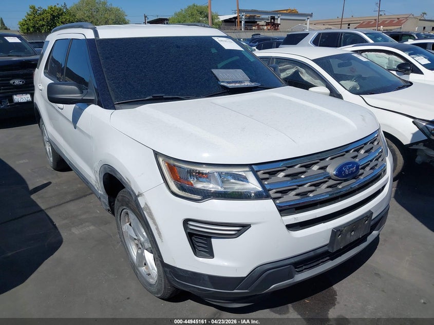 2018 Ford Explorer VIN 1FM5K7D80JGC06187 IAAI salvage auction — RIGHT FRONT, Salvage Title, sold $4,050 on 2026-08-12 (photo 1)