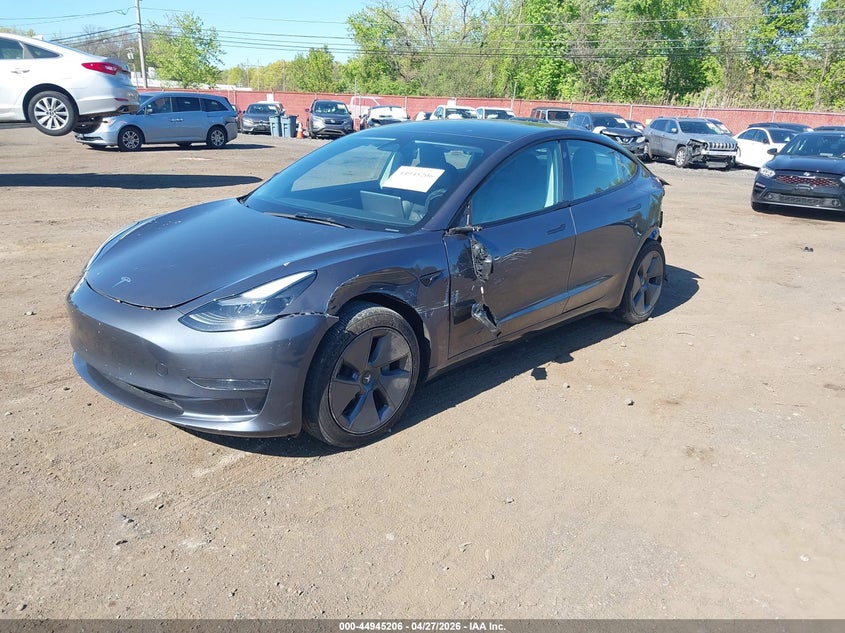 2023 Tesla Model 3 VIN 5YJ3E1EA2PF510139 IAAI salvage auction — LEFT & RIGHT, Salvage Title, sold $5,550 on 2026-07-22 (photo 2)
