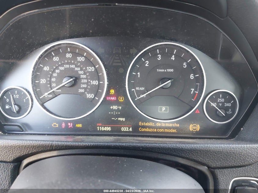 2013 BMW 3er VIN WBA3A5C5XDJ461489 IAAI salvage auction — NORMAL WEAR, Wait Title, sold $1,100 on 2026-07-20 (photo 7)