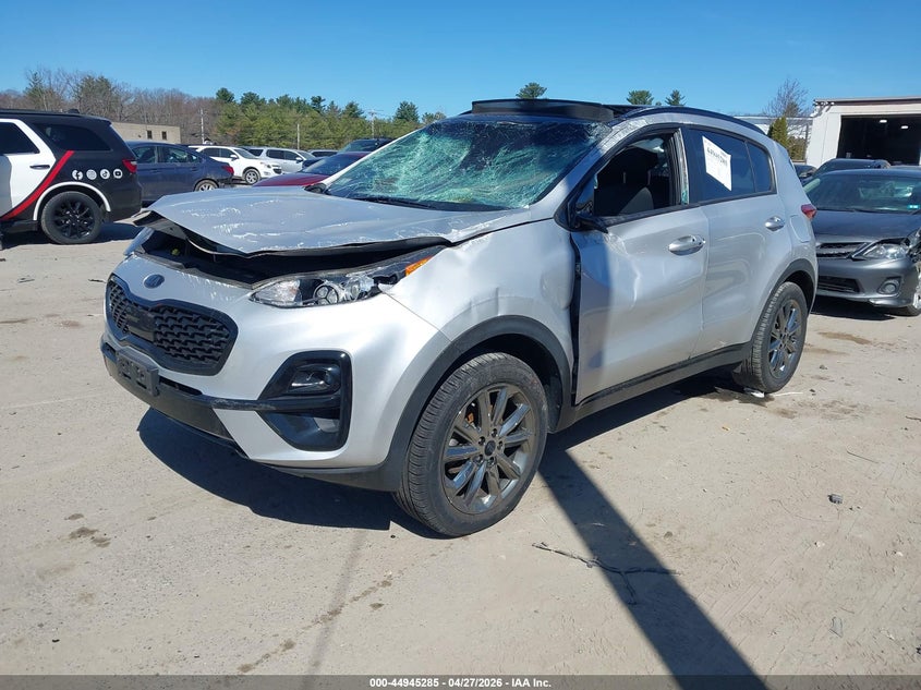 2022 Kia Sportage VIN KNDP6CAC8N7026531 IAAI salvage auction — ROLLOVER, Salvage (Massachusetts), sold $1,050 on 2026-07-18 (photo 2)