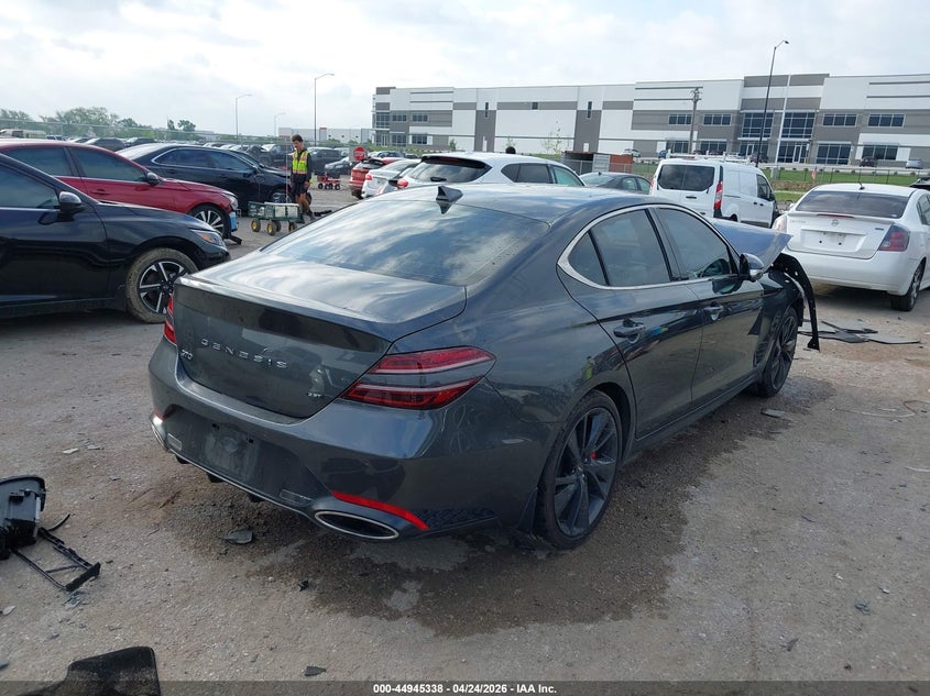 2022 Genesis G70 VIN KMTG54TE7NU083250 IAAI salvage auction — FRONT END, Salvage Title, sold $7,050 on 2026-07-28 (photo 4)