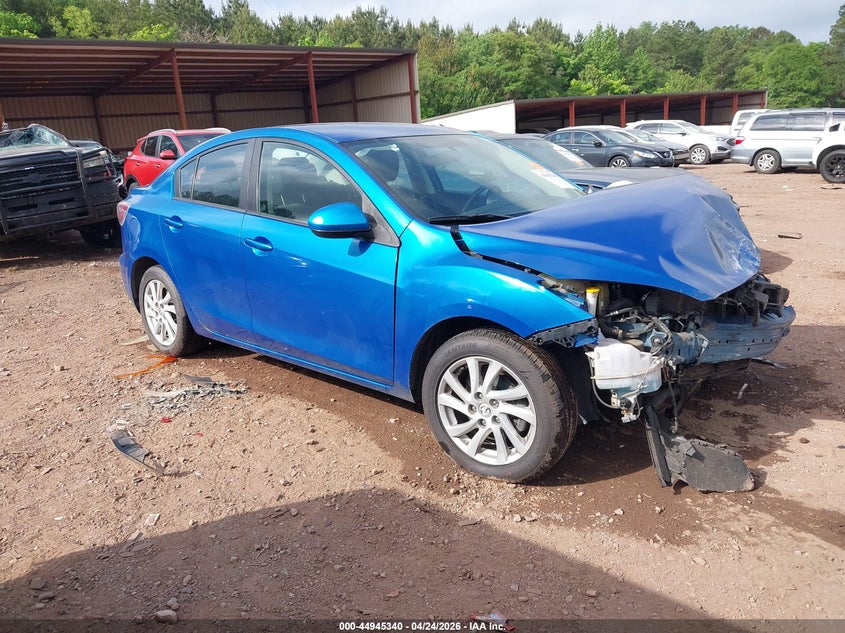 2012 Mazda 3 VIN JM1BL1V7XC1519552 IAAI salvage auction — FRONT END, Salvage Title, sold $250 on 2026-07-08 (photo 1)