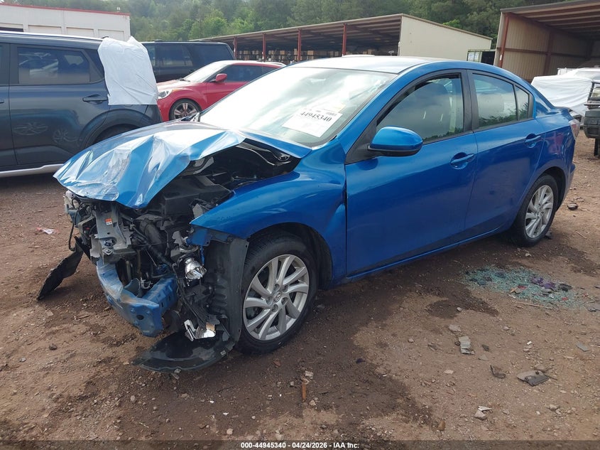 2012 Mazda 3 VIN JM1BL1V7XC1519552 IAAI salvage auction — FRONT END, Salvage Title, sold $250 on 2026-07-08 (photo 2)