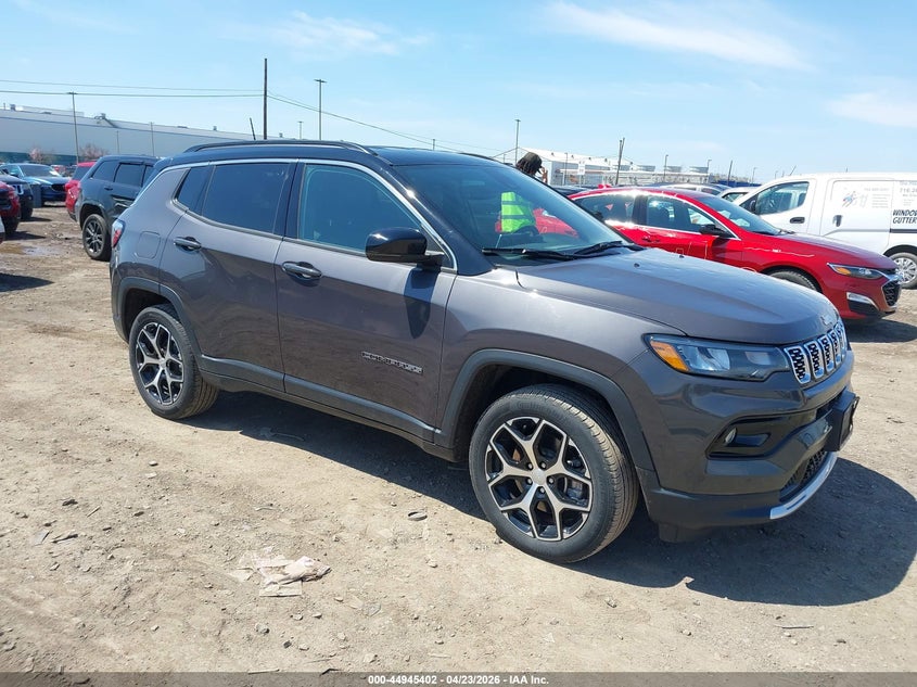 2024 Jeep Compass VIN 3C4NJDCN1RT121752 IAAI salvage auction — HAIL, Wait Title, sold $7,575 on 2026-07-22 (photo 1)