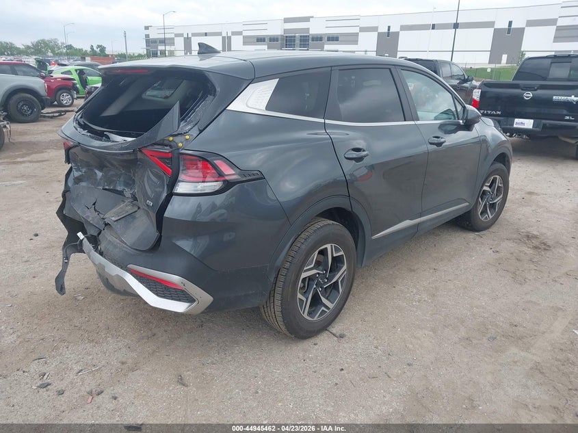 2023 Kia Sportage VIN KNDPUCAF6P7166130 IAAI salvage auction — FRONT & REAR, Salvage Title, sold $3,150 on 2026-07-10 (photo 4)