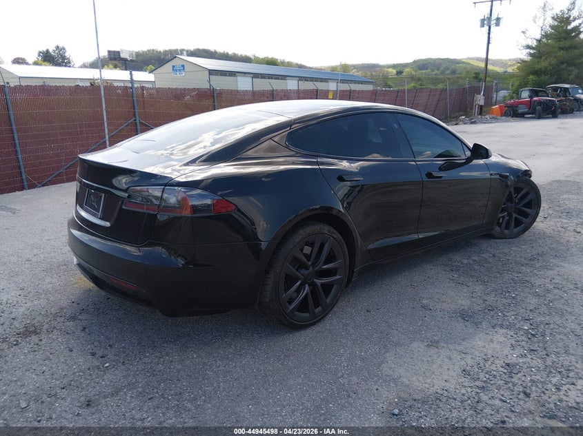 2021 Tesla Model s VIN 5YJSA1E5XMF448768 IAAI salvage auction — FRONT END, Salvage Title, sold $8,300 on 2026-07-29 (photo 4)