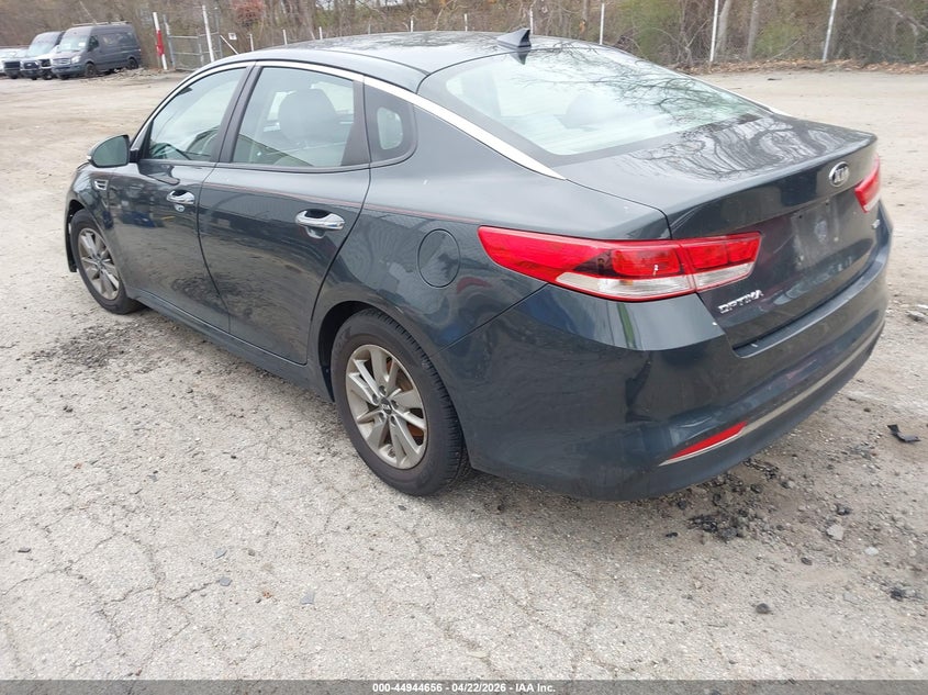 2016 Kia Optima VIN 5XXGT4L12GG034211 IAAI salvage auction — FRONT END, Wait Title, sold $25 on 2026-07-28 (photo 3)