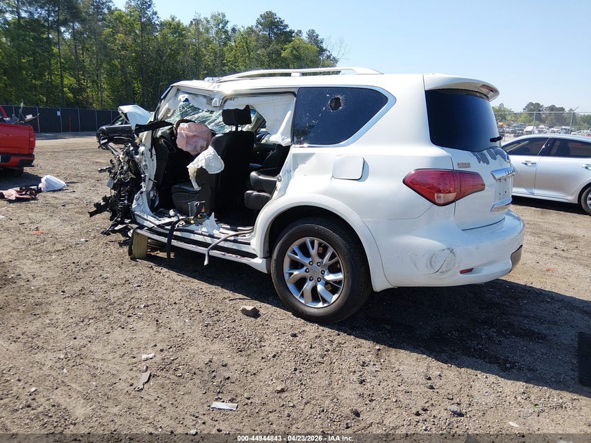 2012 Infiniti Qx56 VIN JN8AZ2NF5C9519911 IAAI salvage auction — LEFT SIDE, Wait Title, sold $25 on 2026-07-22 (photo 3)