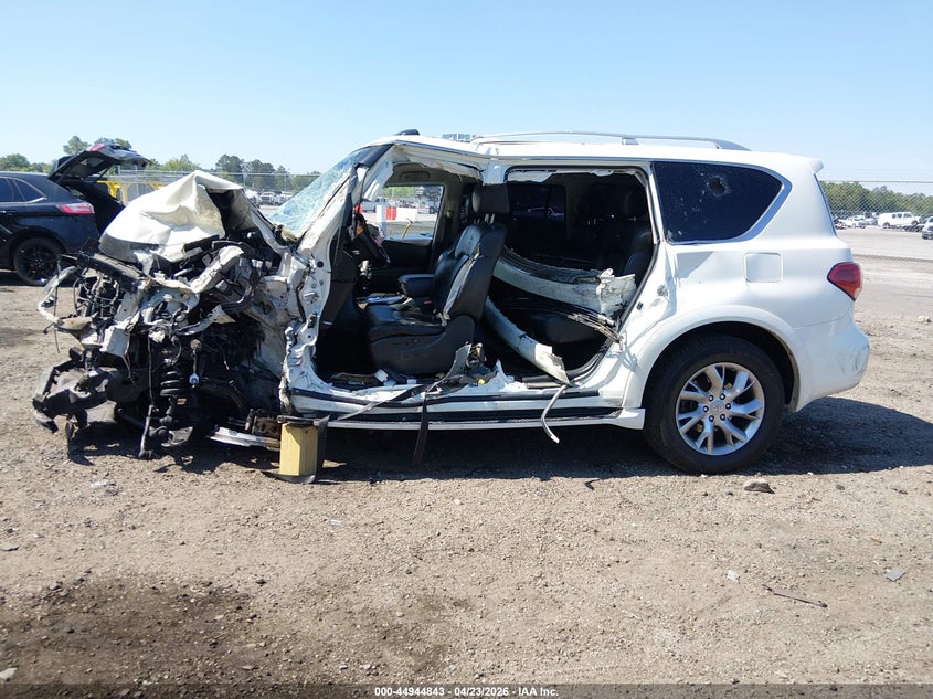 2012 Infiniti Qx56 VIN JN8AZ2NF5C9519911 IAAI salvage auction — LEFT SIDE, Wait Title, sold $25 on 2026-07-22 (photo 6)