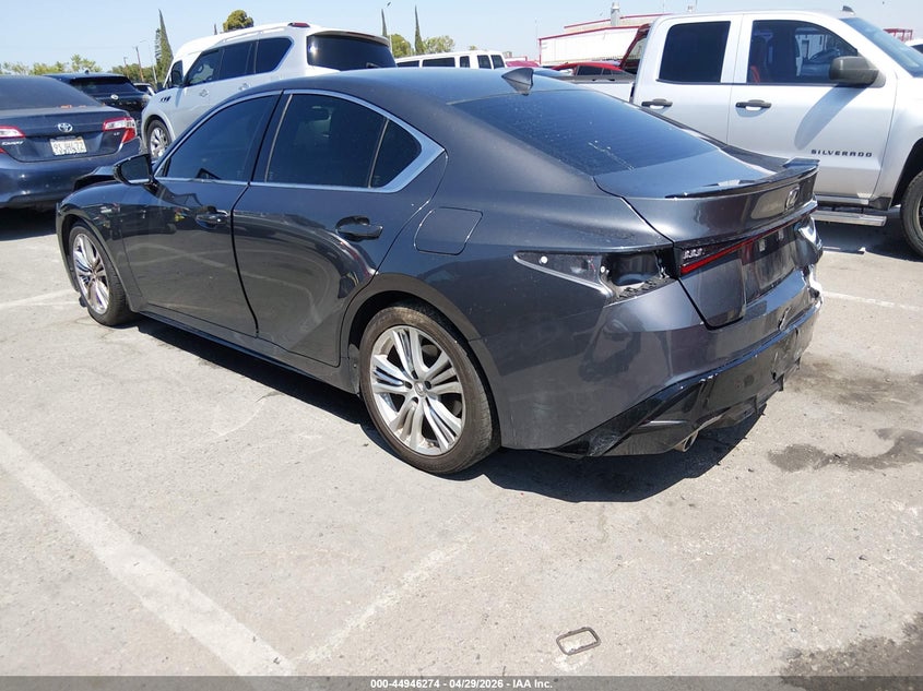 2024 Lexus Is VIN JTHBA1D24R5132250 IAAI salvage auction — FRONT & REAR, Salvage (California), sold $11,650 on 2026-07-09 (photo 3)