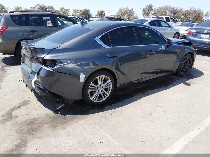 2024 Lexus Is VIN JTHBA1D24R5132250 IAAI salvage auction — FRONT & REAR, Salvage (California), sold $11,650 on 2026-07-09 (photo 4)