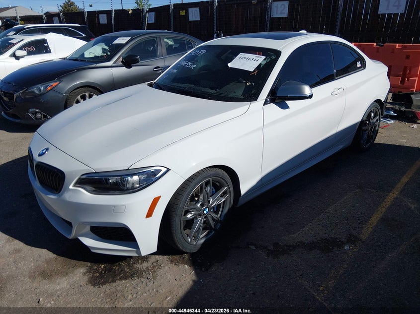 2015 BMW 2er VIN WBA1J7C5XFV289088 IAAI salvage auction — REAR END, Salvage Title, sold $10,550 on 2026-07-24 (photo 2)