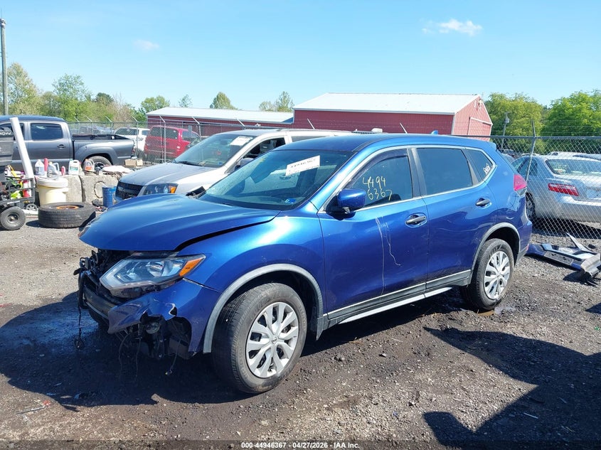 2017 Nissan Rogue VIN KNMAT2MV1HP595862 IAAI salvage auction — FRONT END, Salvage Title, sold $775 on 2026-07-14 (photo 2)