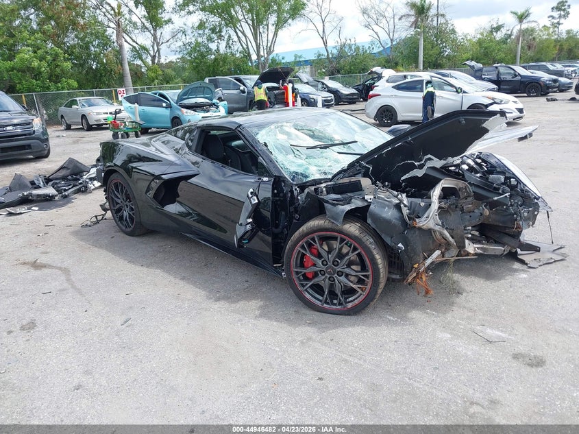 2026 Chevrolet Corvette VIN 1G1YC3D43T5105947 IAAI salvage auction — FRONT END, Salvage (Arizona), sold $17,450 on 2026-07-29 (photo 1)