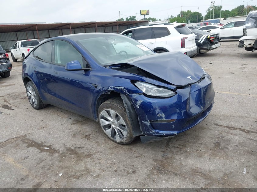 2023 Tesla Model y VIN 7SAYGDEE4PA179293 IAAI salvage auction — FRONT END, Original (Texas), sold $9,000 on 2026-07-23 (photo 1)