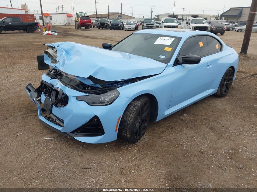 2025 BMW 2er VIN 3MW43CM09S8F42885 IAAI salvage auction — FRONT END, Salvage (Texas), sold $15,100 on 2026-07-22 (photo 2)