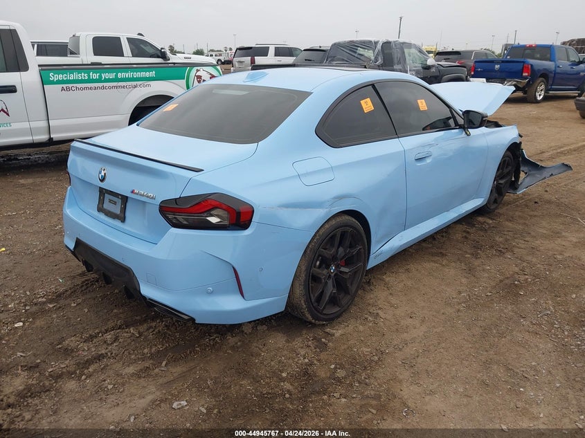 2025 BMW 2er VIN 3MW43CM09S8F42885 IAAI salvage auction — FRONT END, Salvage (Texas), sold $15,100 on 2026-07-22 (photo 4)