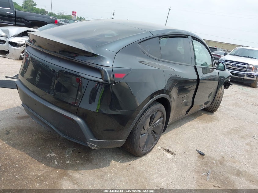 2026 Tesla Model y VIN 7SAYGDED7TA495045 IAAI salvage auction — RIGHT FRONT, Original (Texas), sold $17,350 on 2026-07-23 (photo 4)