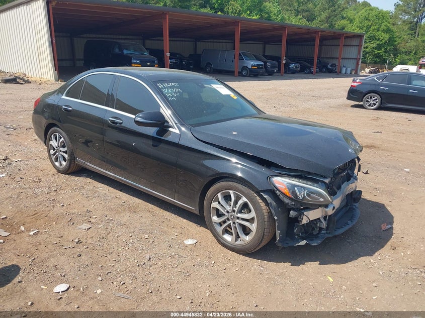 2018 Mercedes-benz C-klasse VIN WDDWF4JB4JR389986 IAAI salvage auction — FRONT END, Salvage Title, sold $5,600 on 2026-07-12 (photo 1)