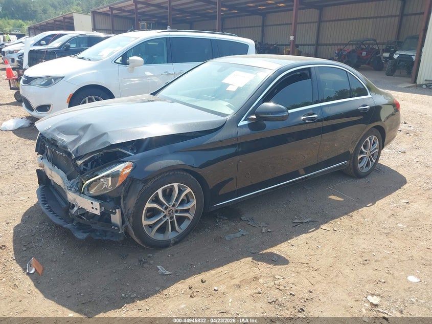 2018 Mercedes-benz C-klasse VIN WDDWF4JB4JR389986 IAAI salvage auction — FRONT END, Salvage Title, sold $5,600 on 2026-07-12 (photo 2)