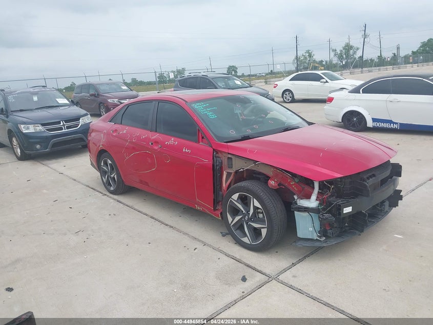 2021 Hyundai Elantra VIN 5NPLP4AG5MH026159 IAAI salvage auction — FRONT END, Salvage Title, sold $4,350 on 2026-07-31 (photo 1)