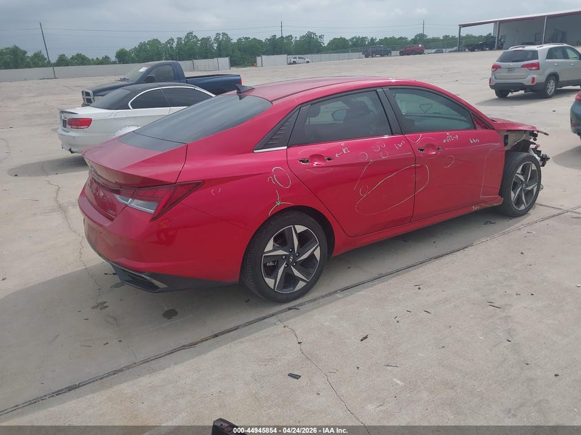 2021 Hyundai Elantra VIN 5NPLP4AG5MH026159 IAAI salvage auction — FRONT END, Salvage Title, sold $4,350 on 2026-07-31 (photo 4)