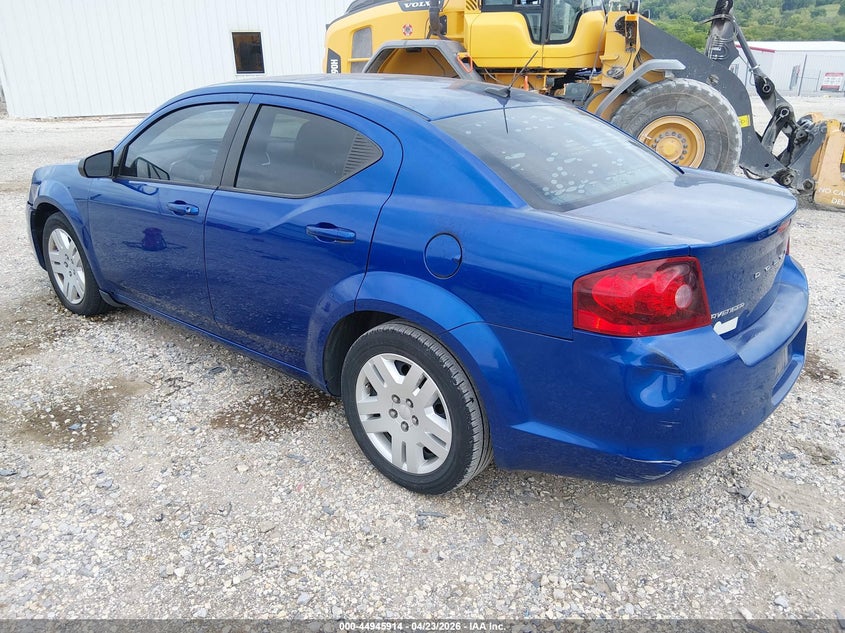 2013 Dodge Avenger VIN 1C3CDZAB0DN653317 IAAI salvage auction — LEFT FRONT, Salvage (Arkansas), sold $125 on 2026-07-09 (photo 3)