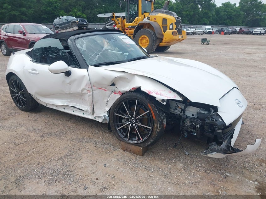 2024 Mazda Mx-5 VIN JM1NDAD76R0606097 IAAI salvage auction — LEFT & RIGHT, Original (Texas), sold $2,525 on 2026-07-16 (photo 1)