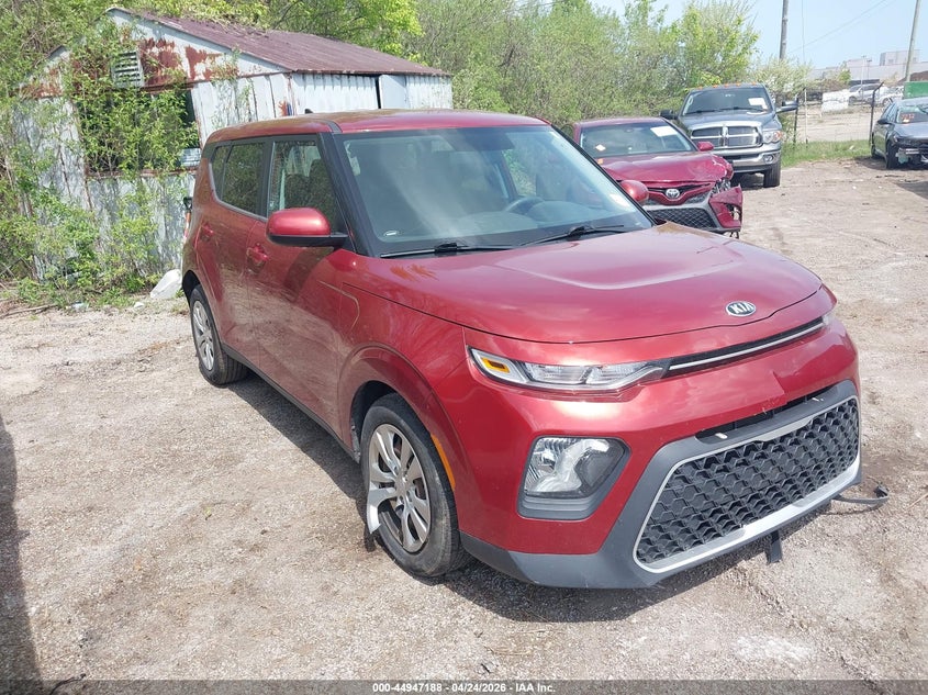 2021 Kia Soul VIN KNDJ23AU3M7741516 IAAI salvage auction — LEFT FRONT, Salvage (Ohio), sold $1,900 on 2026-07-28 (photo 1)