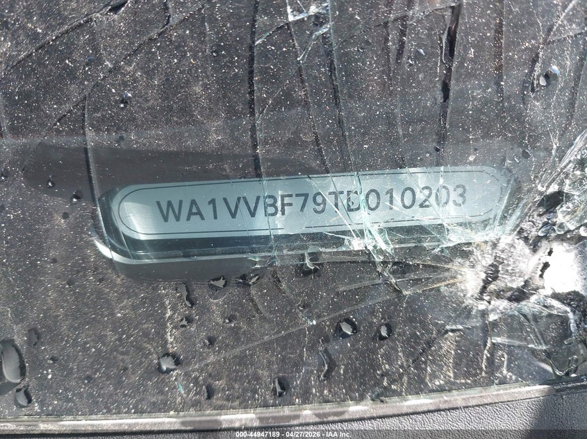 2026 Audi Q7 VIN WA1VVBF79TD010203 IAAI salvage auction — FRONT END, Salvage Title, sold $23,200 on 2026-07-20 (photo 9)