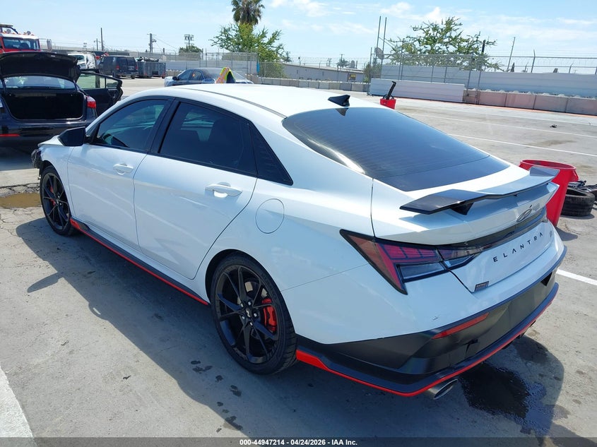 2025 Hyundai Elantra n VIN KMHLW4DK7SU030022 IAAI salvage auction — FRONT END, Salvage Title, sold $3,050 on 2026-07-29 (photo 3)