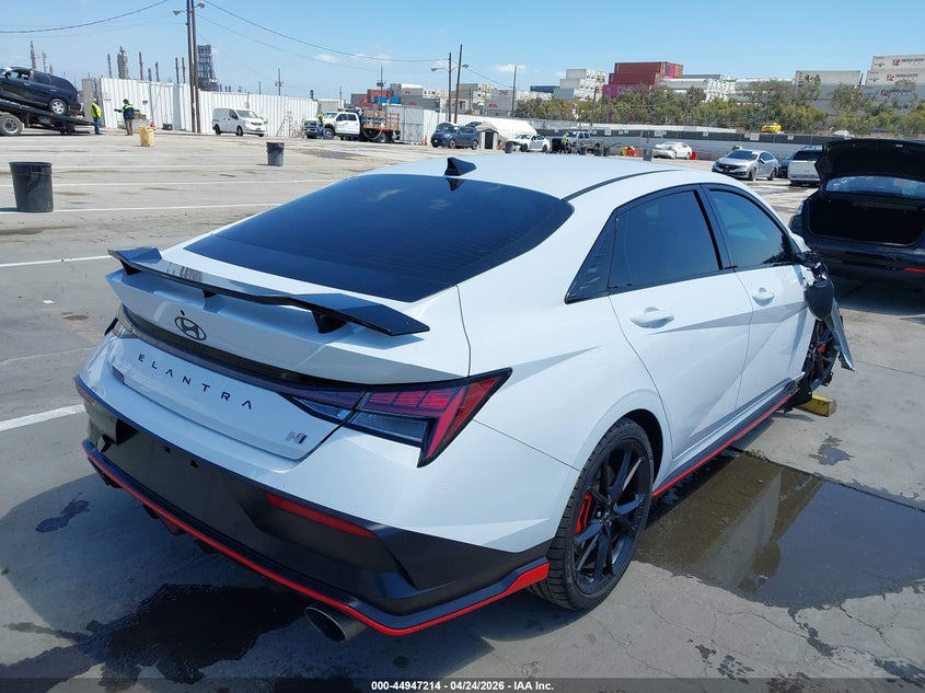 2025 Hyundai Elantra n VIN KMHLW4DK7SU030022 IAAI salvage auction — FRONT END, Salvage Title, sold $3,050 on 2026-07-29 (photo 4)