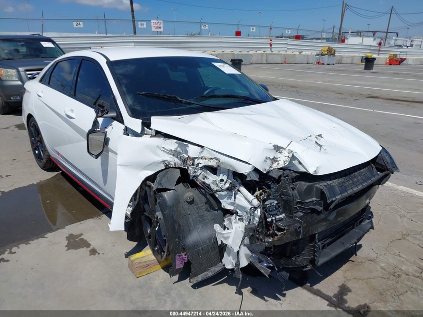 2025 Hyundai Elantra n VIN KMHLW4DK7SU030022 IAAI salvage auction — FRONT END, Salvage Title, sold $3,050 on 2026-07-29 (photo 6)