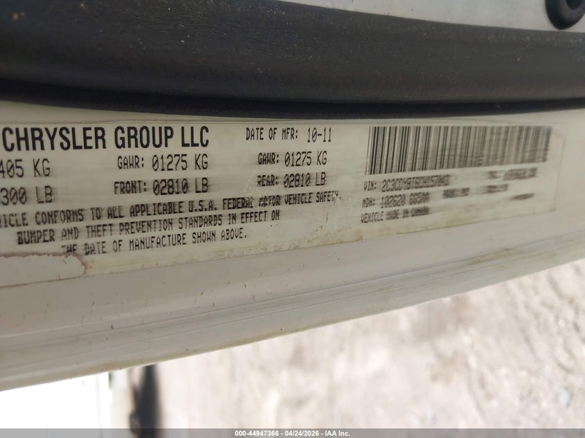 2012 Dodge Challenger VIN 2C3CDYBT6CH157043 IAAI salvage auction — FRONT END, Salvage Title, sold $975 on 2026-07-23 (photo 9)