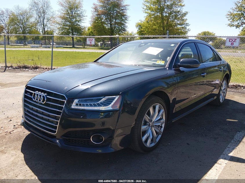2017 Audi A8 VIN WAU44AFD4HN011133 IAAI salvage auction — LEFT REAR, Salvage Title, sold $5,150 on 2026-07-20 (photo 2)