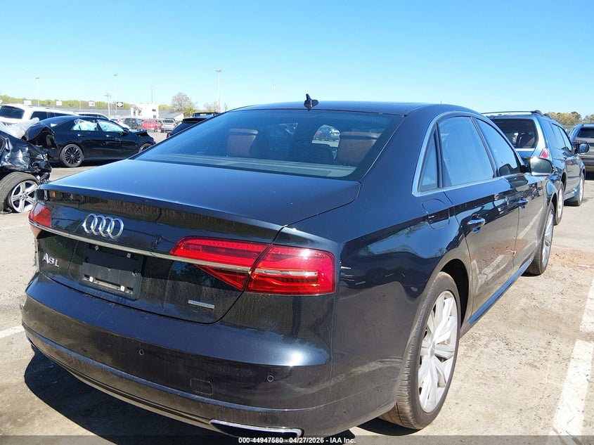2017 Audi A8 VIN WAU44AFD4HN011133 IAAI salvage auction — LEFT REAR, Salvage Title, sold $5,150 on 2026-07-20 (photo 4)